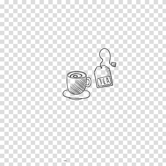 White Logo Font, tea bag transparent background PNG clipart