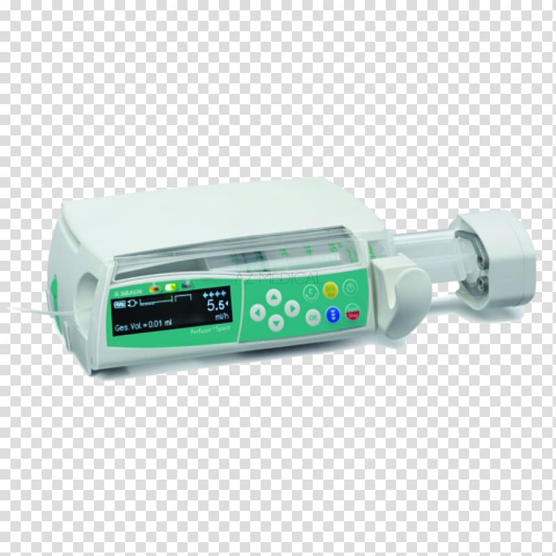 Syringe driver Infusion pump B. Braun Melsungen Intravenous therapy, syringe transparent background PNG clipart