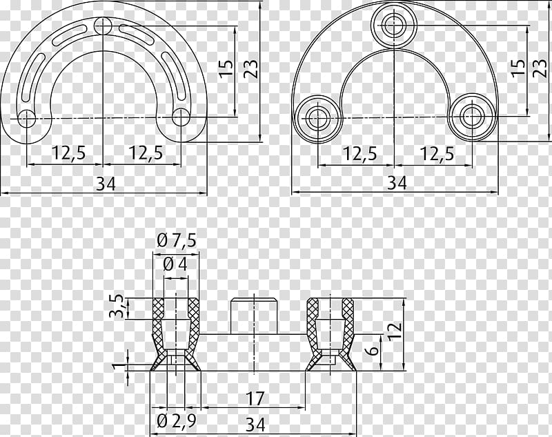 Technical drawing Suction cup Behavior-driven development Vacuum, cup ring transparent background PNG clipart