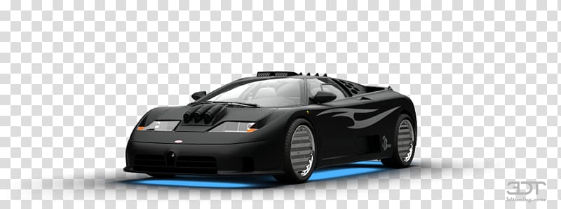 Radio-controlled car Automotive design Wheel Performance car, Bugatti EB 110 transparent background PNG clipart