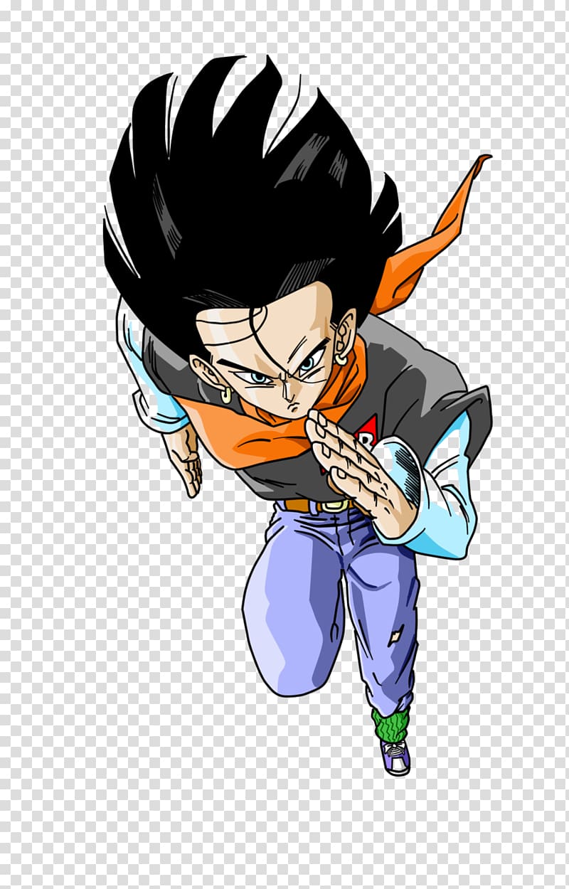 Android 17 Android 18 Android 16 Trunks Vegeta, vegeta transparent background PNG clipart