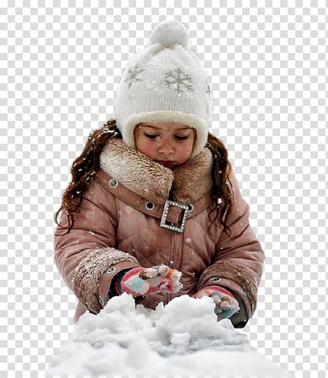 Snow Child Winter, snow transparent background PNG clipart