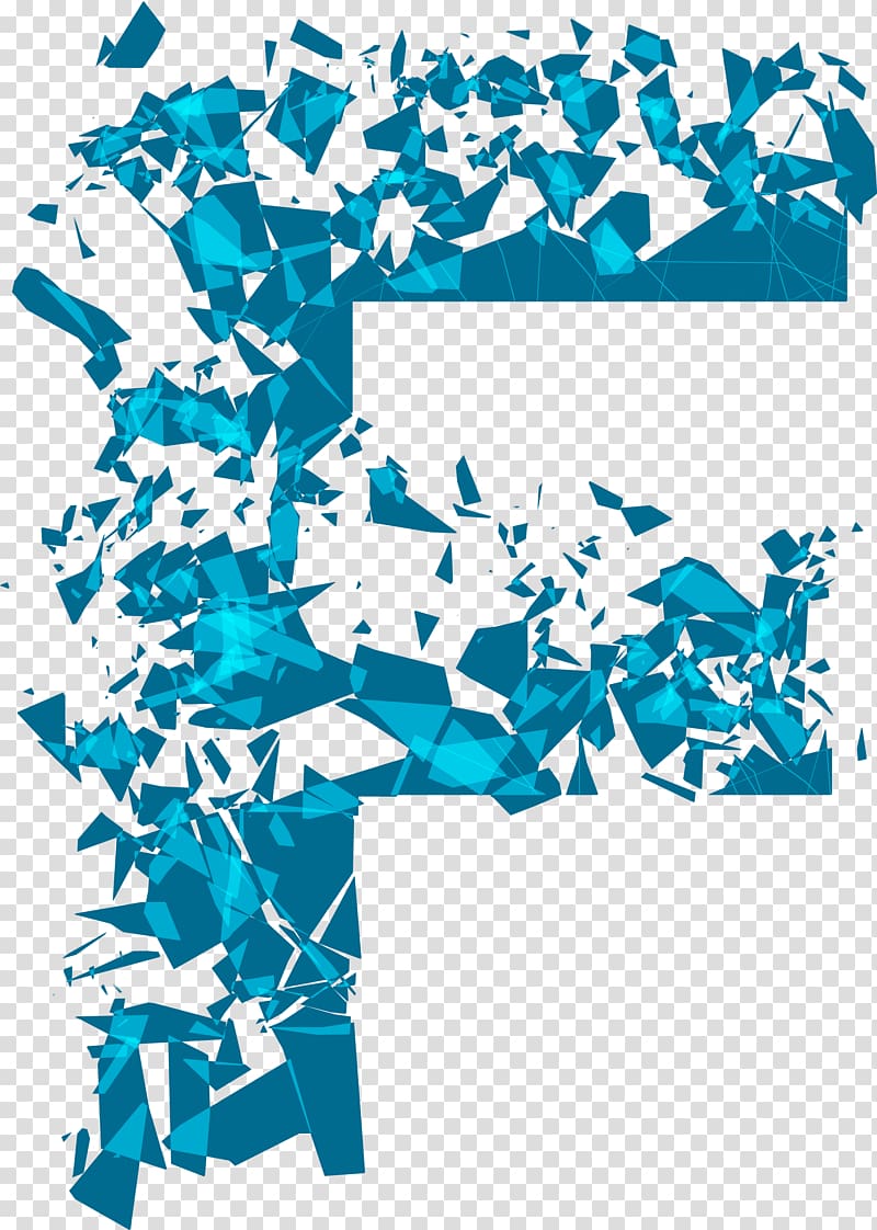 Lake , Debris blue lake effect letter F transparent background PNG clipart