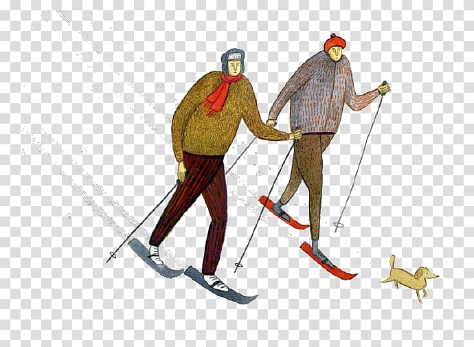 Siberia Adobe Illustrator Software Illustration, Cartoon skiing transparent background PNG clipart