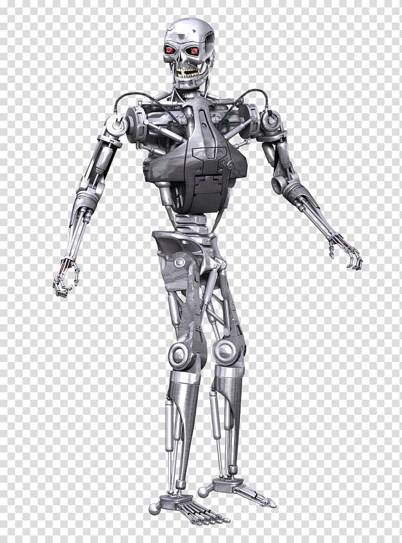 robot skeleton, Robot Terminator transparent background PNG clipart