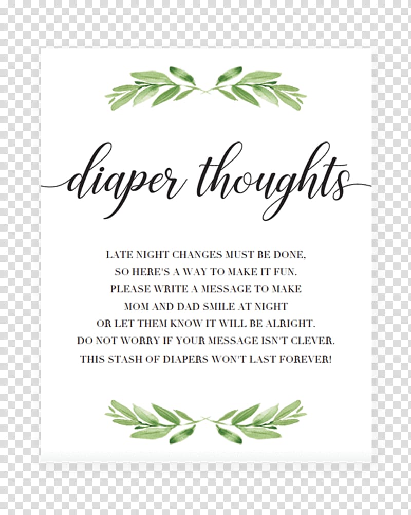 Baby shower Game Party Mother Diaper, thoughts transparent background PNG clipart