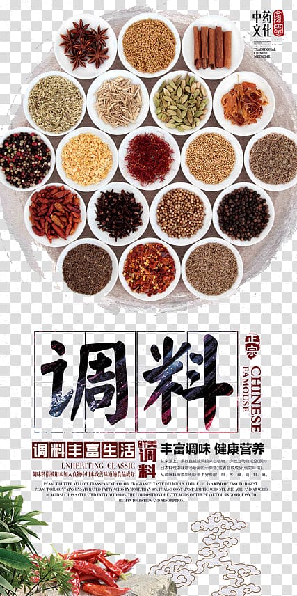 seasoning posters transparent background PNG clipart
