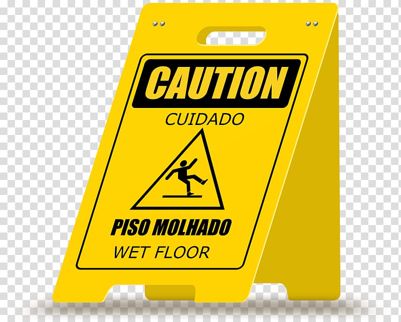 Floor Sign Brand , wet-floor transparent background PNG clipart