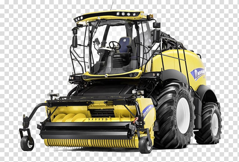 New Holland Agriculture Tractor Agricultural machinery Combine Harvester, tractor transparent background PNG clipart