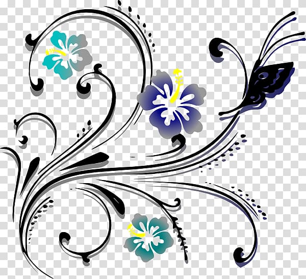 Flower Floral design , butterfly frame transparent background PNG clipart