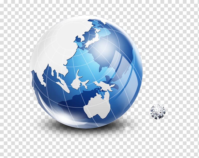 Business administration Information Service Internet, Blue Earth transparent background PNG clipart
