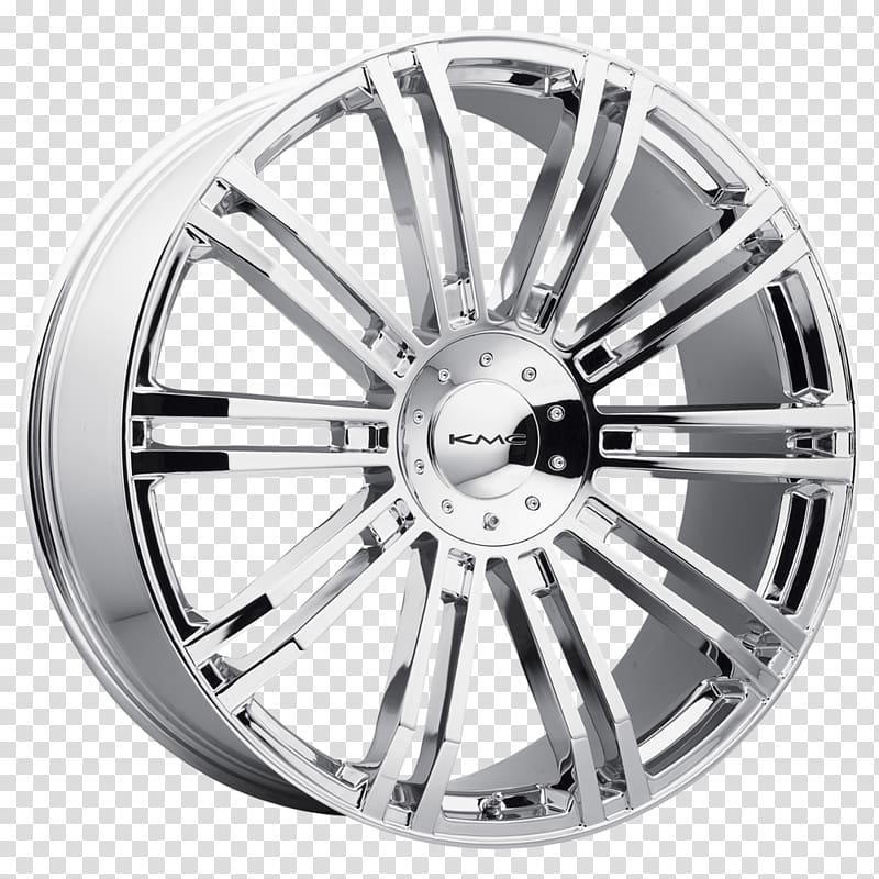 Alloy wheel Car Spoke Rim Tire, chromium plated transparent background PNG clipart