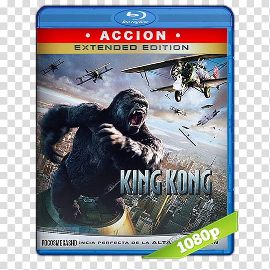 Blu-ray disc Peter Jackson's King Kong Film DVD, Gorila 3d transparent background PNG clipart