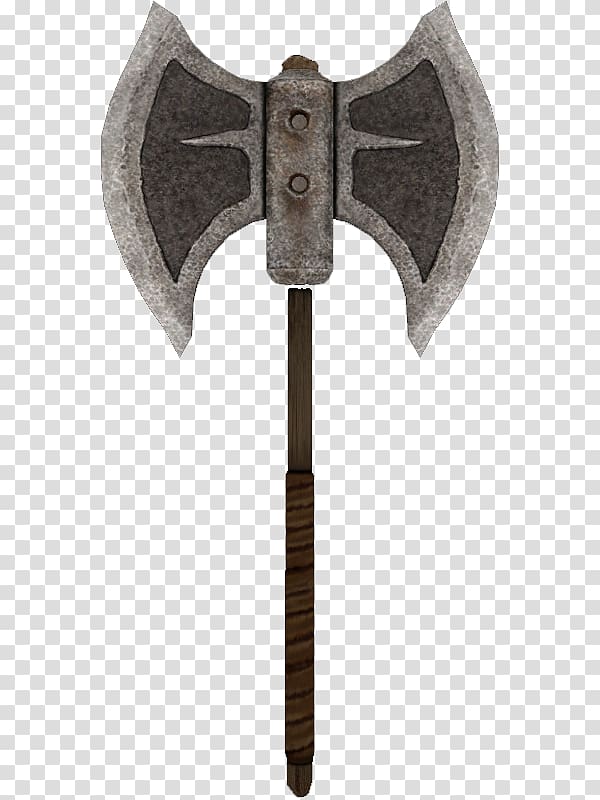 Shivering Isles The Elder Scrolls V: Skyrim – Dragonborn Battle axe Weapon, Axe transparent background PNG clipart