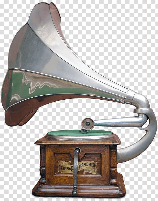 silver and brown gramophone, Gramophone Columbia transparent background PNG clipart