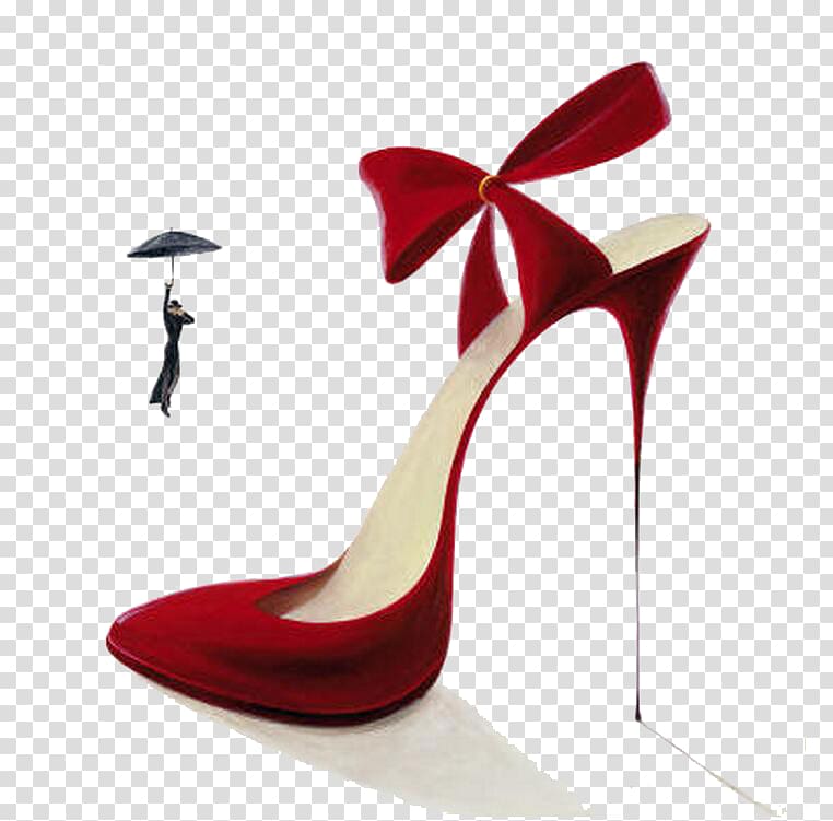 High-heeled footwear Stiletto heel Court shoe Poster Printmaking, High-heeled shoes transparent background PNG clipart