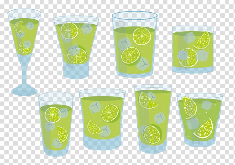 Tea Cocktail Caipirinha Juice Fizzy Drinks, Green lemon herbal tea transparent background PNG clipart