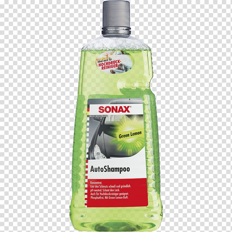 Car Sonax Concentrate Shampoo pH, Lemon green transparent background PNG clipart