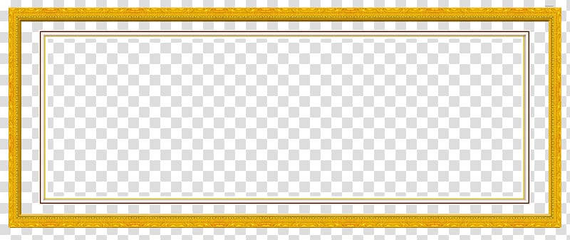 yellow frame art, frame Yellow Pattern, Gold frame transparent background PNG clipart
