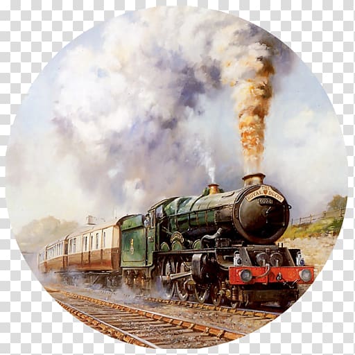 Train Rail transport Steam locomotive Painting, steam engine transparent background PNG clipart