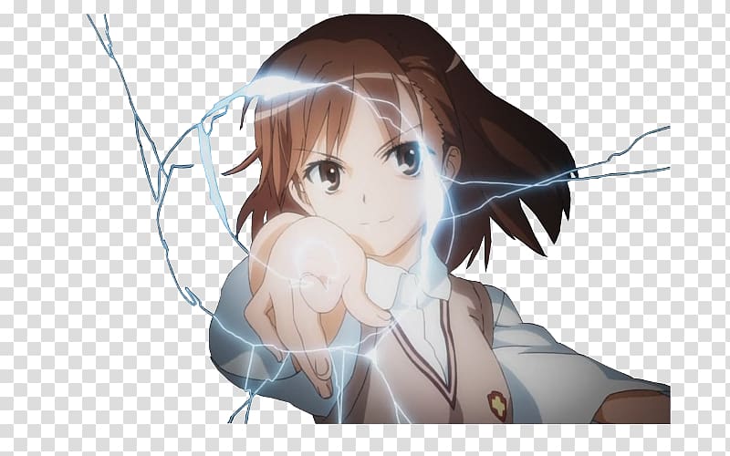 Mikoto Misaka A Certain Scientific Railgun Kamijou Touma Anime, Anime transparent background PNG clipart