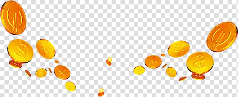 Coin Designer, Floating coins transparent background PNG clipart