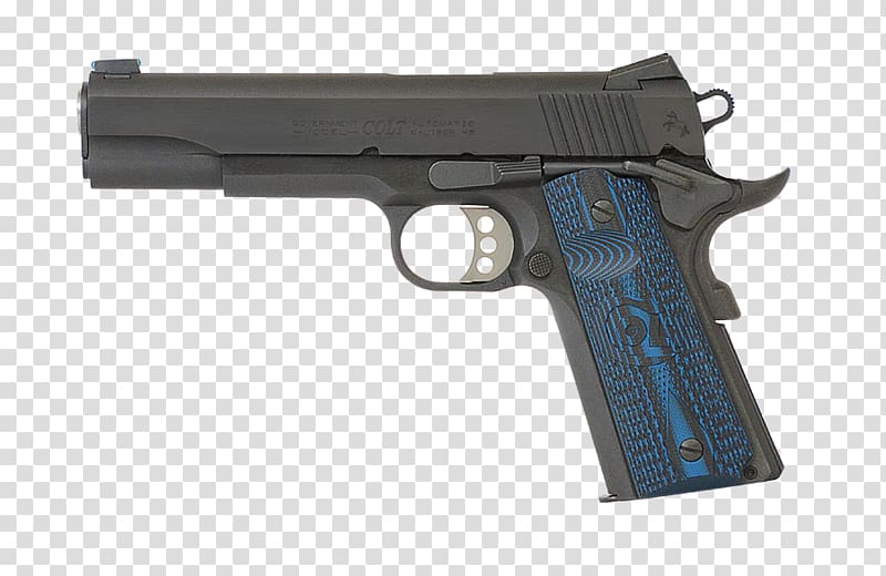 Colt's Manufacturing Company .38 Super M1911 pistol .45 ACP, Handgun transparent background PNG clipart