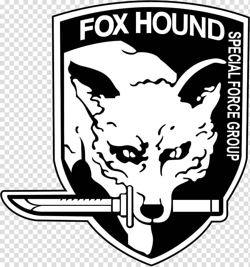Fox Hound Special Force Group logo, Metal Gear Solid 3: Snake Eater Metal Gear Solid V: The Phantom Pain FOXHOUND Gray Fox, metal gear transparent background PNG clipart