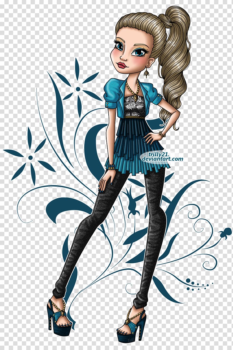 Monster High Fashion illustration Doll High-heeled shoe, jeans creative transparent background PNG clipart