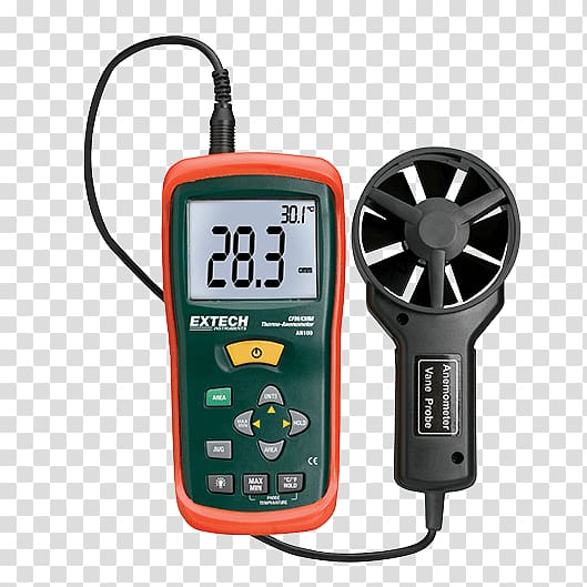 AN100 Extech Thermoanemometer Airflow Anemometer Extech Measurement, Thermo Radiation Detector transparent background PNG clipart