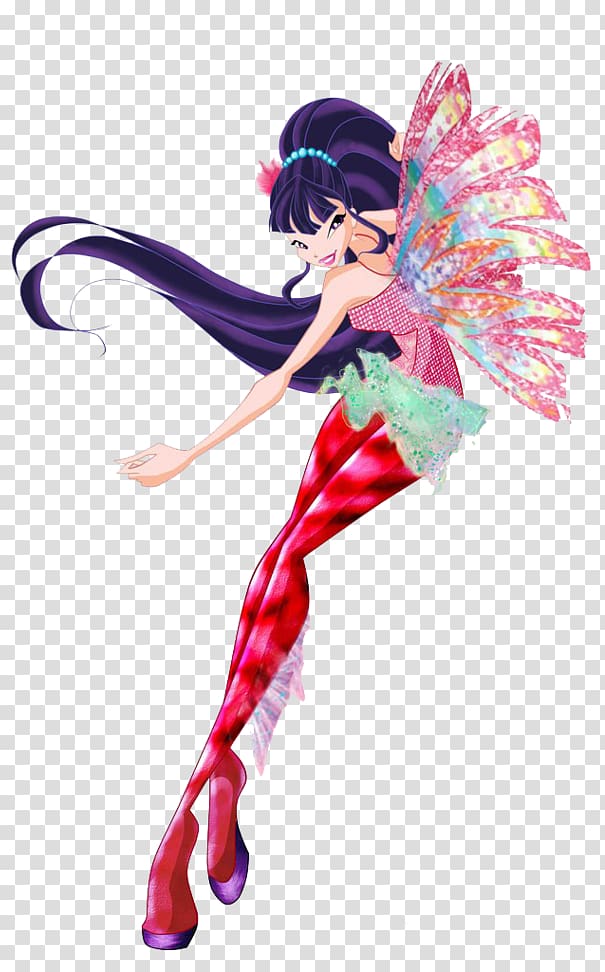 Musa Bloom Aisha Tecna Sirenix, Winx Power Show transparent background PNG clipart