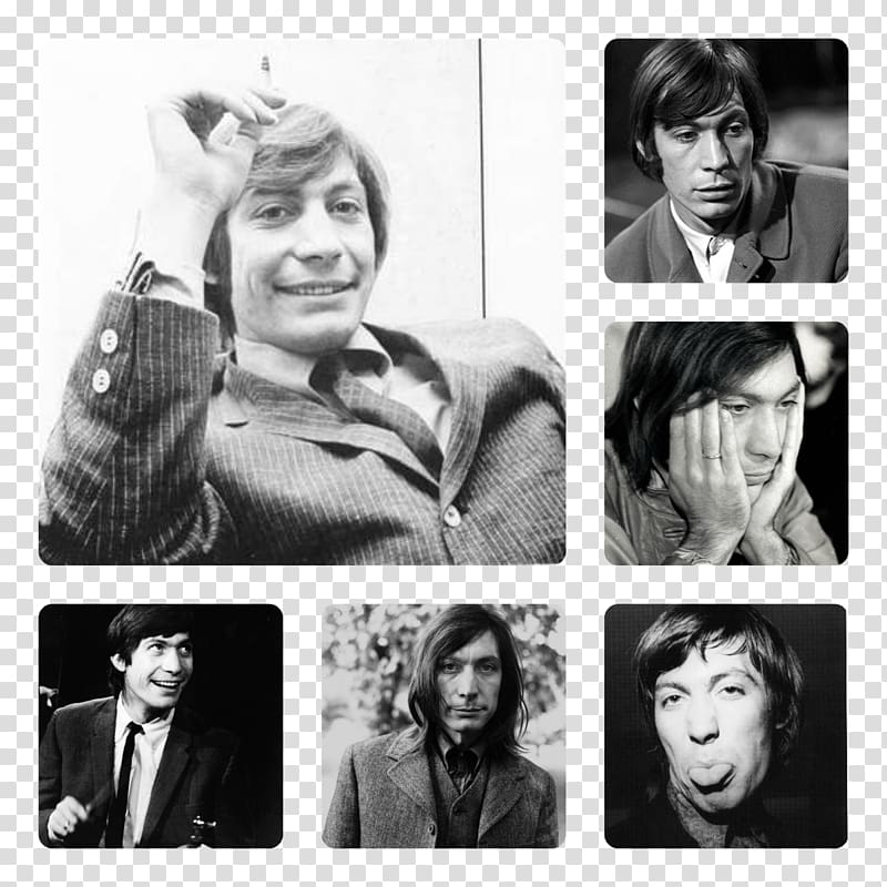 Charlie Watts Mick Jagger The Rolling Stones 1st American Tour 1965 Drummer, others transparent background PNG clipart