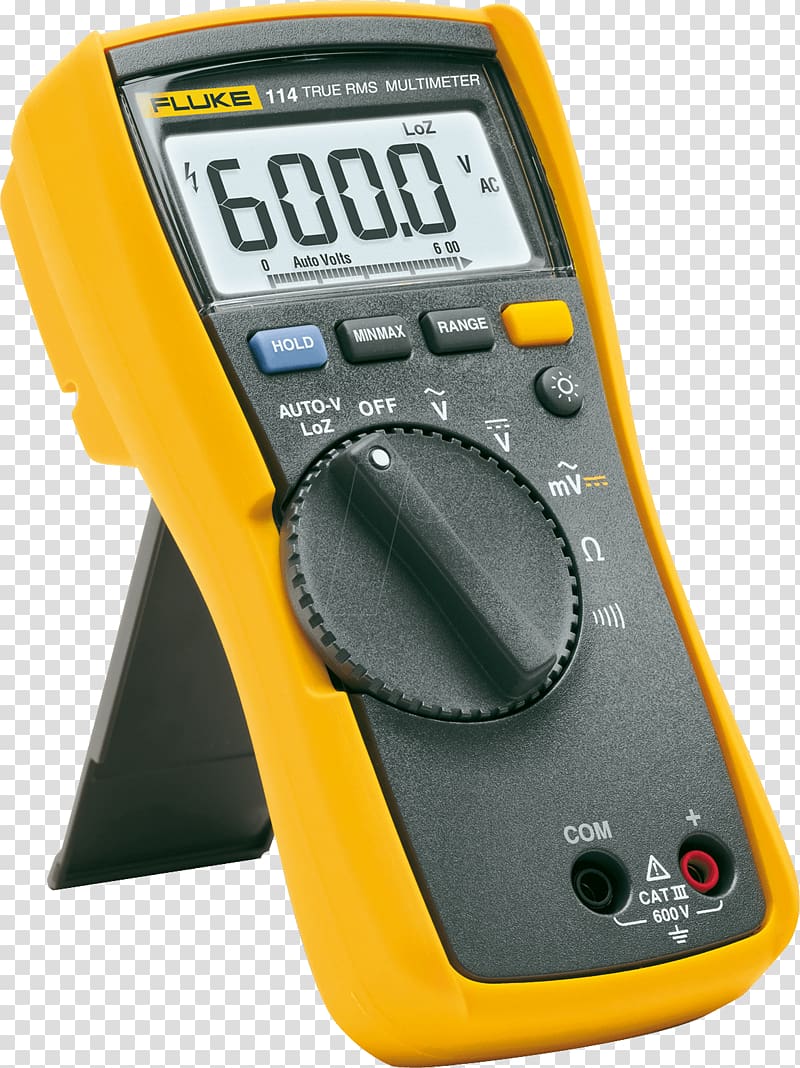 Digital Multimeter True RMS converter Fluke Corporation Electronics, Fluke transparent background PNG clipart