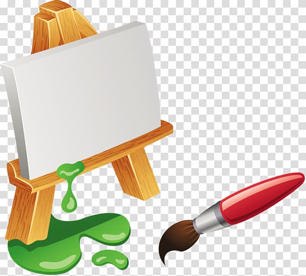 Easel Painting Paintbrush, painting transparent background PNG clipart