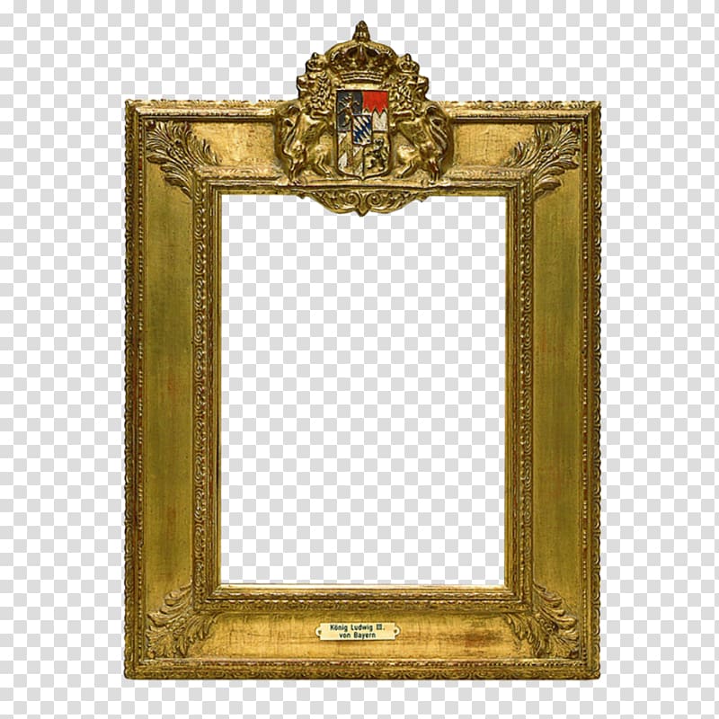 Frames Rectangle Rigid frame Brass, Brass transparent background PNG clipart