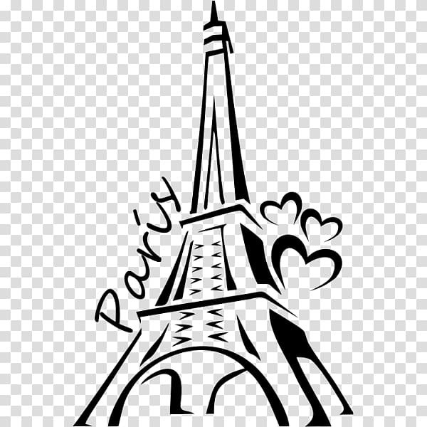 Eiffel Tower Drawing Painting Silhouette, eiffel tower transparent background PNG clipart