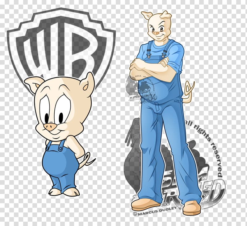 Hamton J. Pig Plucky Duck Porky Pig Character, pig transparent background PNG clipart