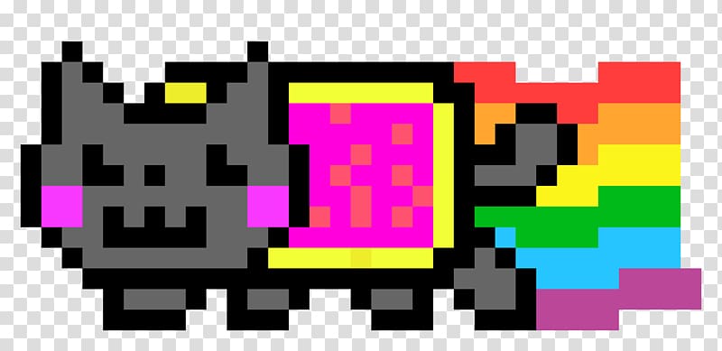 Nyan Cat YouTube Pixel art Desktop , Cat transparent background PNG clipart