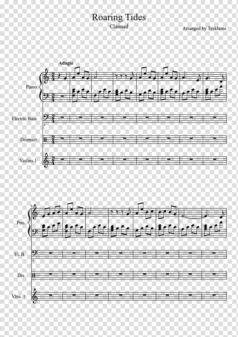 Clannad Tomoya Okazaki Sheet Music Song, roar transparent background PNG clipart