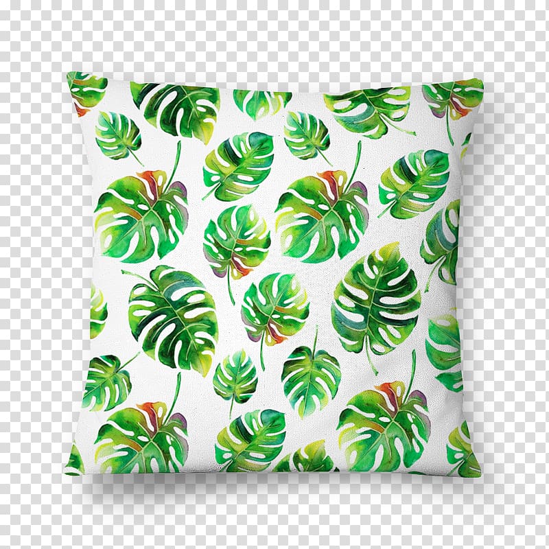 T-shirt Leaf Throw Pillows Art Cotton, posters decorative palm leaves transparent background PNG clipart