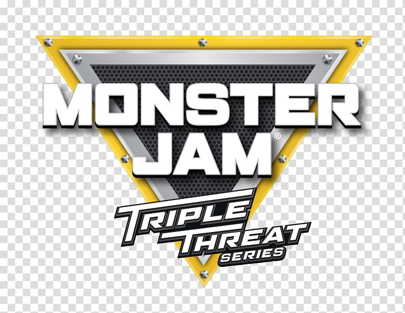 Monster Jam Triple Threat Series presented by AMSOIL Television show Monster truck Logo, truck transparent background PNG clipart