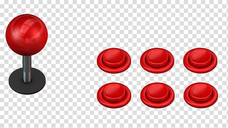 red controller with buttons, Turbo Joystick Arcade controller Arcade game, joystick transparent background PNG clipart