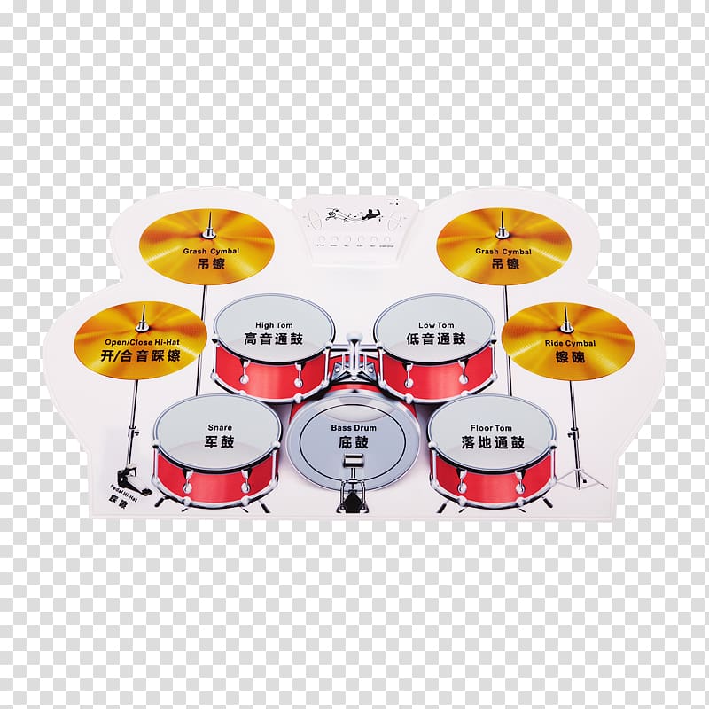 Roll Up Drum Kit Electronic Drums Drum stick Electronics, Drums transparent background PNG clipart