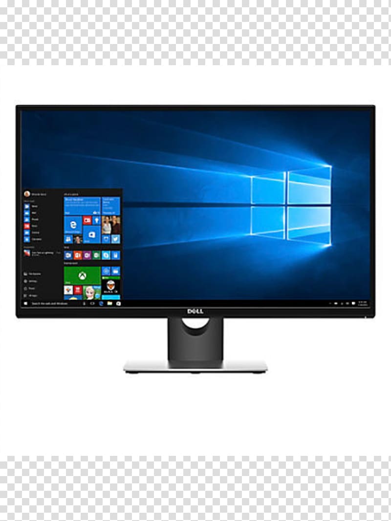 Dell Computer Monitors IPS panel Computer hardware LED-backlit LCD, Computer transparent background PNG clipart