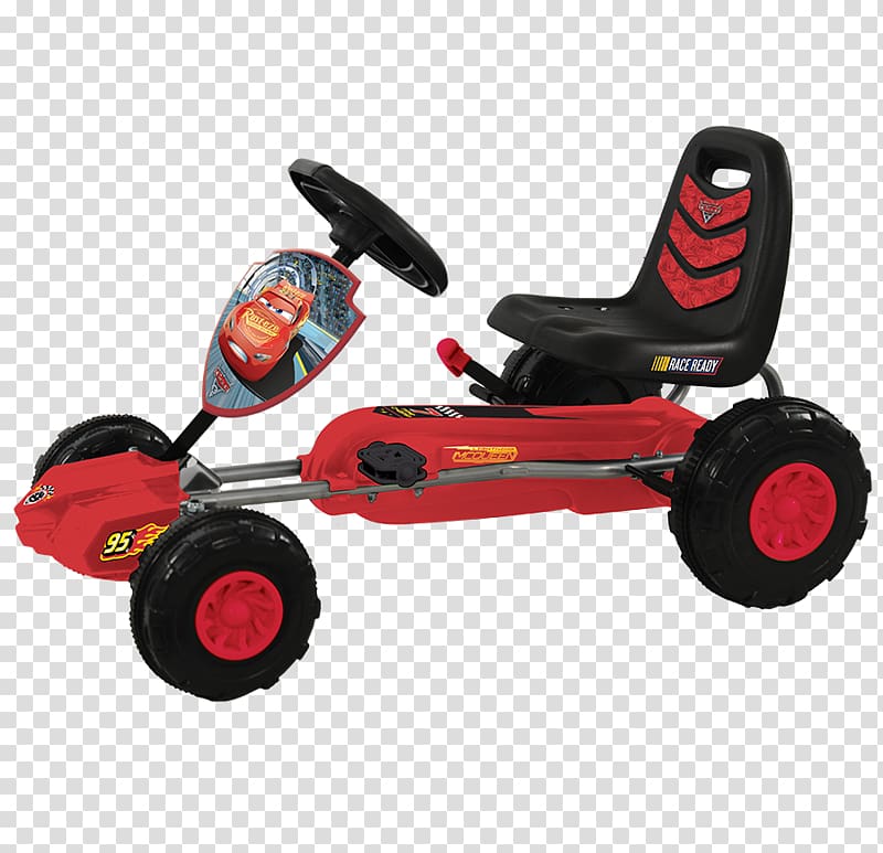 Electric go-kart Lightning McQueen Cars, race car transparent background PNG clipart