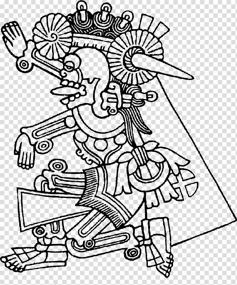 Mictlantecuhtli Drawing, aztec transparent background PNG clipart