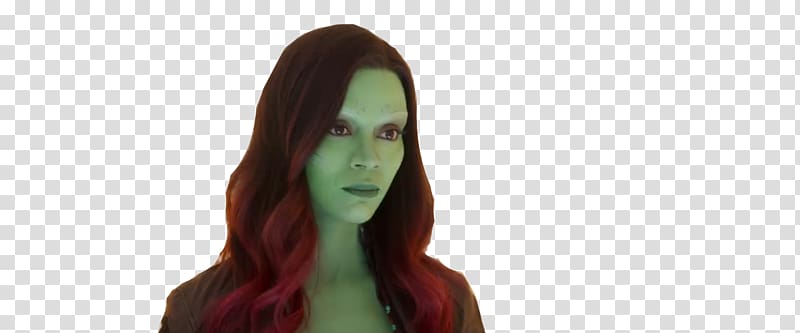Gamora Marvel Comics The Avengers film series Hair coloring, sophie turner transparent background PNG clipart