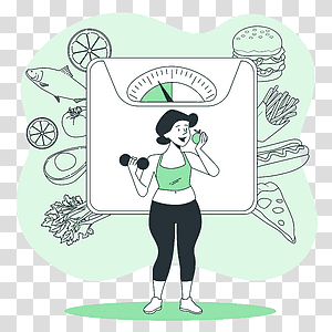 illustration, Diet, food, healthy, workout, people, fitness transparent background PNG clipart thumbnail