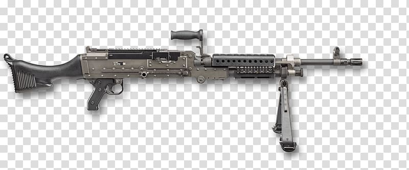 M249 light machine gun M240 machine gun Squad automatic weapon Firearm, machine gun transparent background PNG clipart