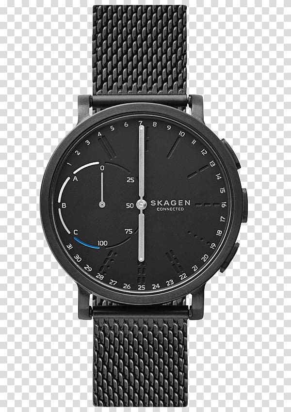 Skagen Hagen Connected Skagen Denmark Smartwatch Strap, watch transparent background PNG clipart